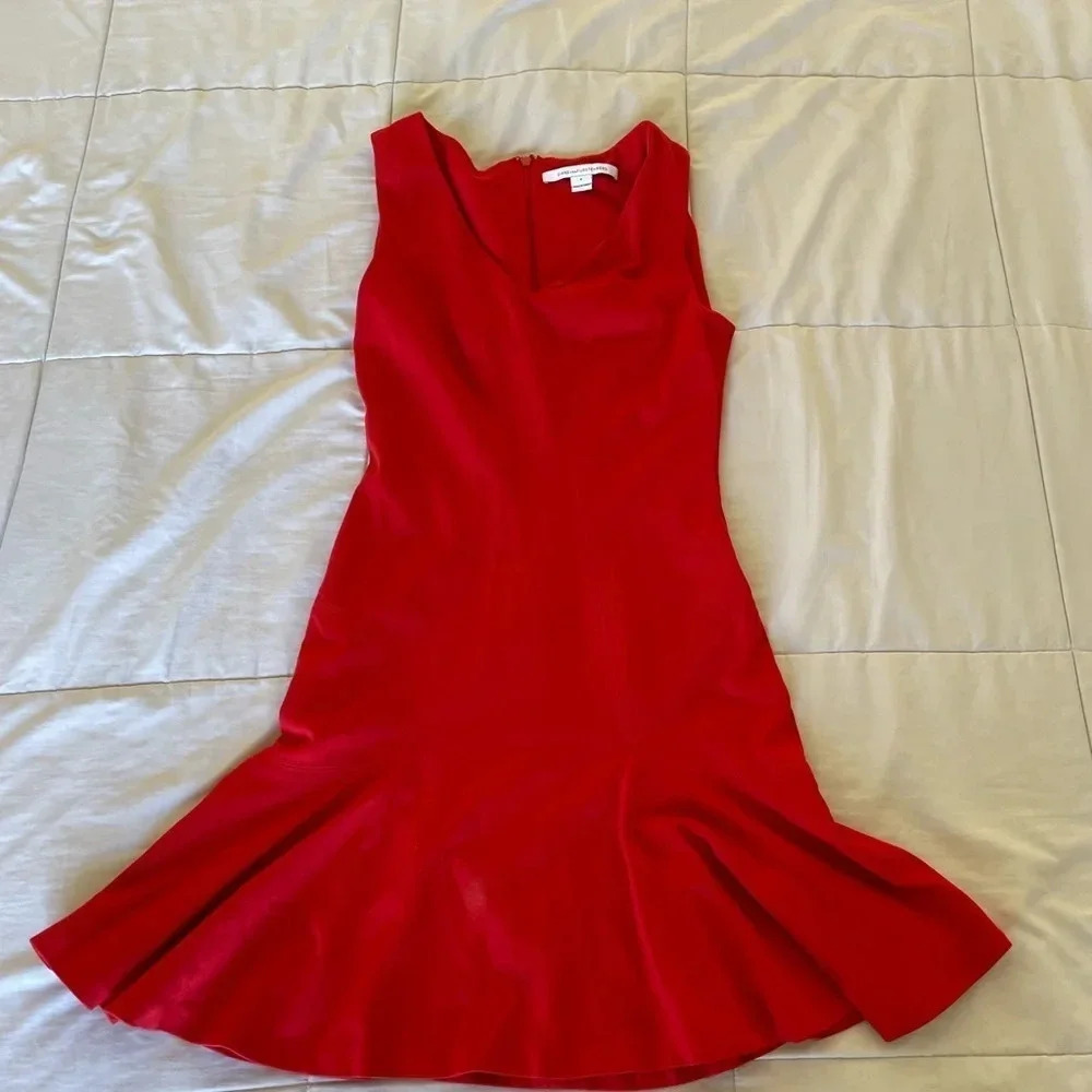Diane Von Furstenburg red Carla knit mini dress - Picture 6 of 13